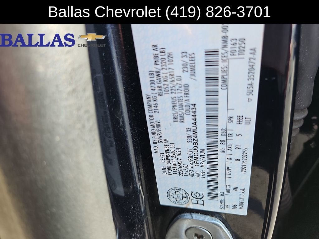 2021 Ford Escape SE Hybrid