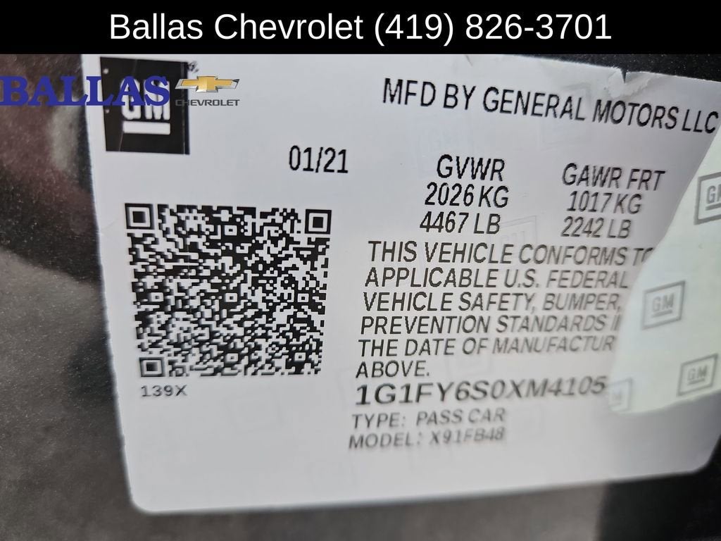 2021 Chevrolet Bolt EV LT