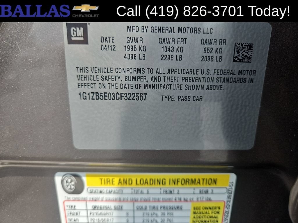 2012 Chevrolet Malibu 1LS - Photo 32