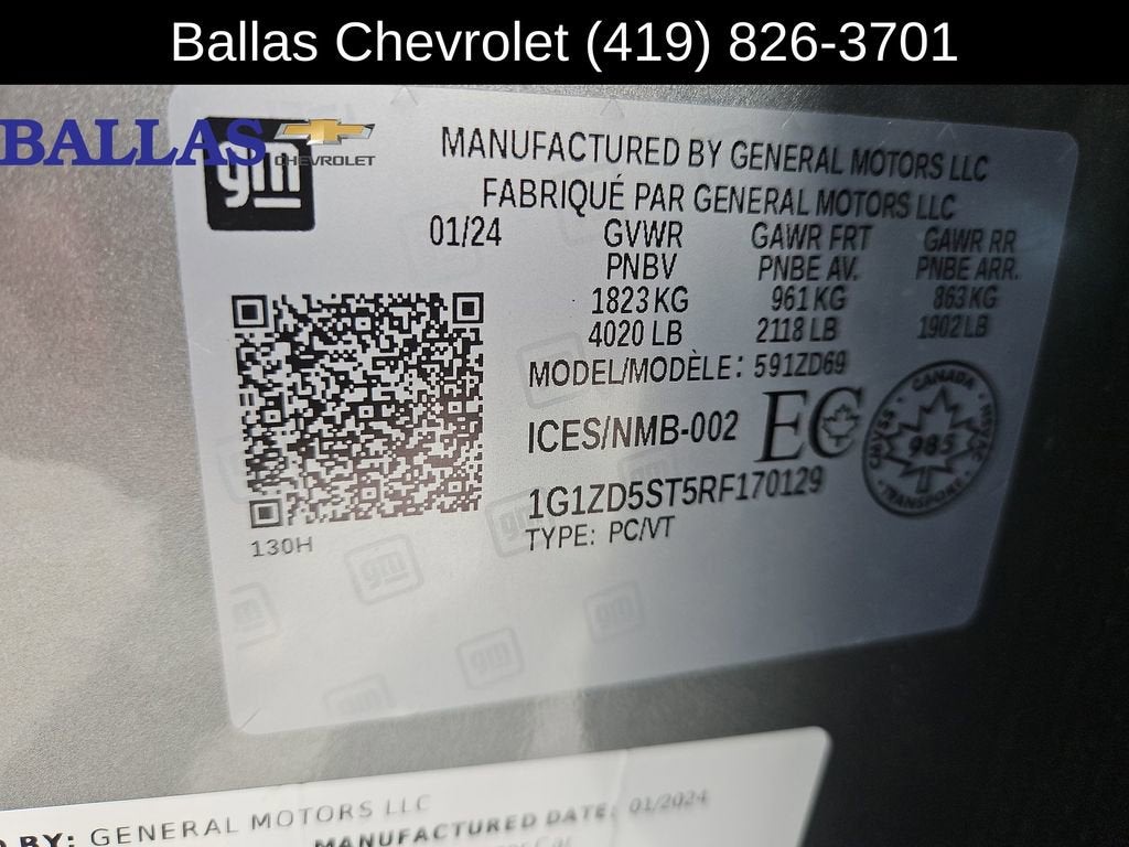 2024 Chevrolet Malibu 1LT