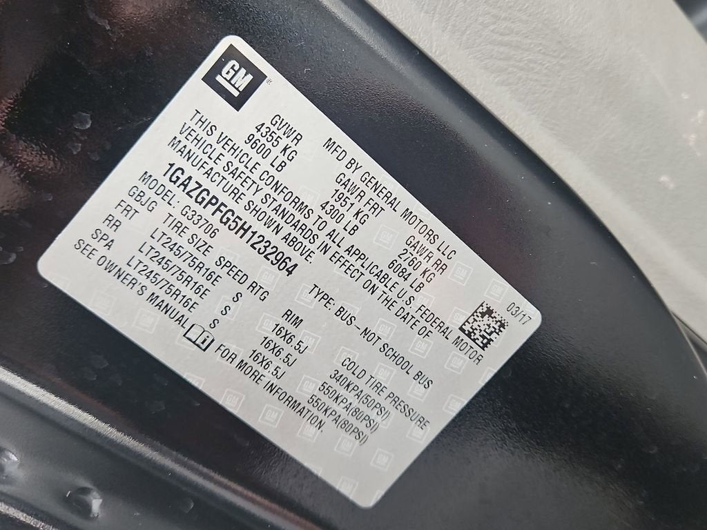 2017 Chevrolet Express Passenger 3500 LT