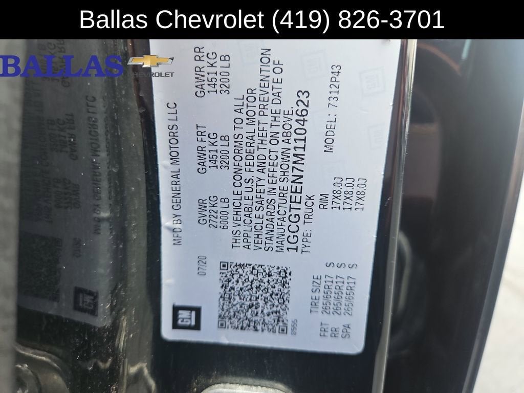 2021 Chevrolet Colorado 4WD ZR2