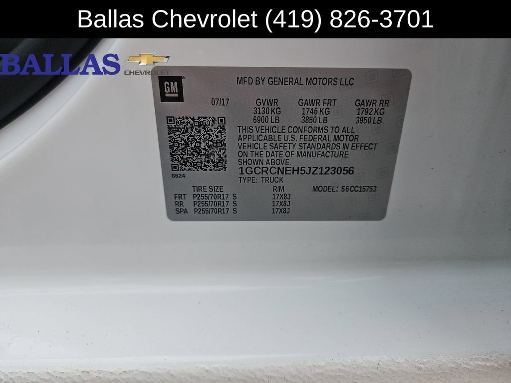 2018 Chevrolet Silverado 1500 Work Truck