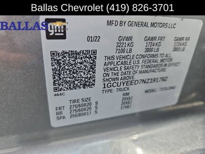 2022 Chevrolet Silverado 1500 LTD RST