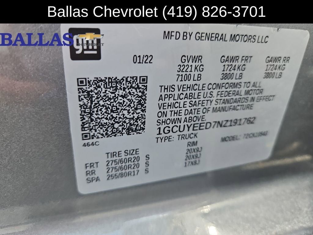 2022 Chevrolet Silverado 1500 LTD RST