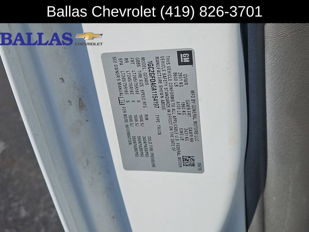 2018 Chevrolet Express Cargo 2500 CARGO