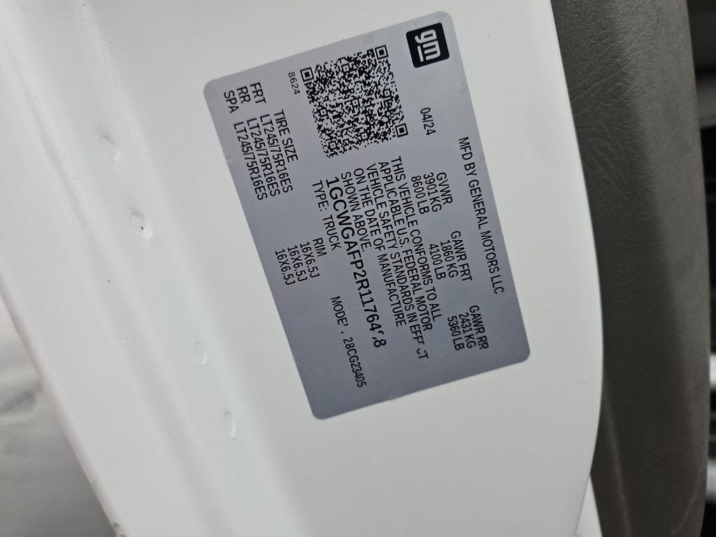 2024 Chevrolet Express Cargo 2500 WT