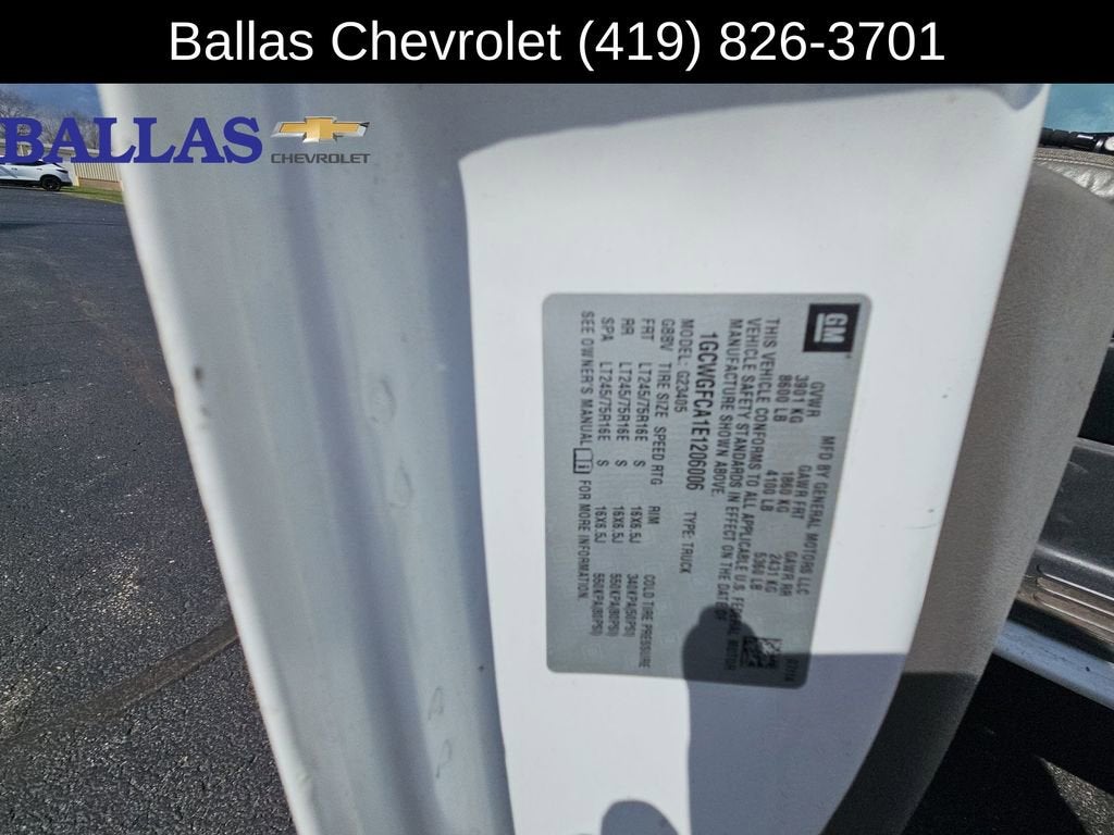 2014 Chevrolet Express Cargo 2500 Work Van