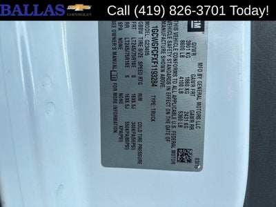 2015 Chevrolet Express Cargo 2500 Work Van