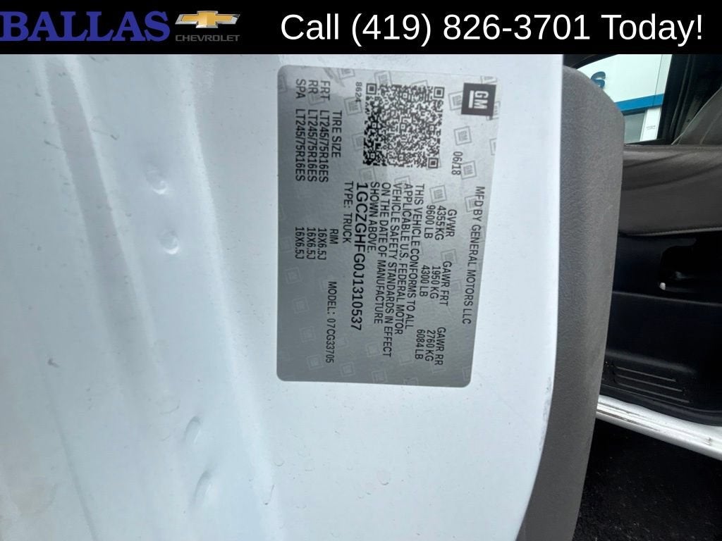 2018 Chevrolet Express Cargo 3500 Work Van