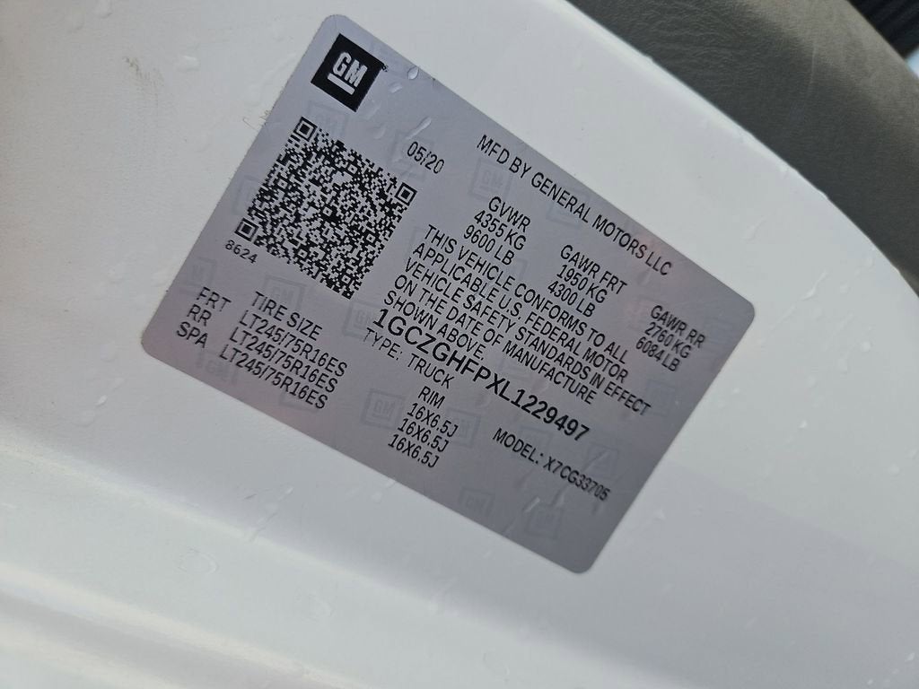 2020 Chevrolet Express Cargo 3500 WT