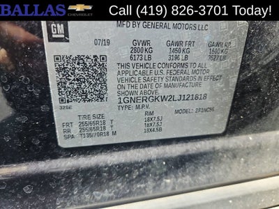 2020 Chevrolet Traverse LT Cloth