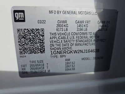 2022 Chevrolet Traverse LT Cloth