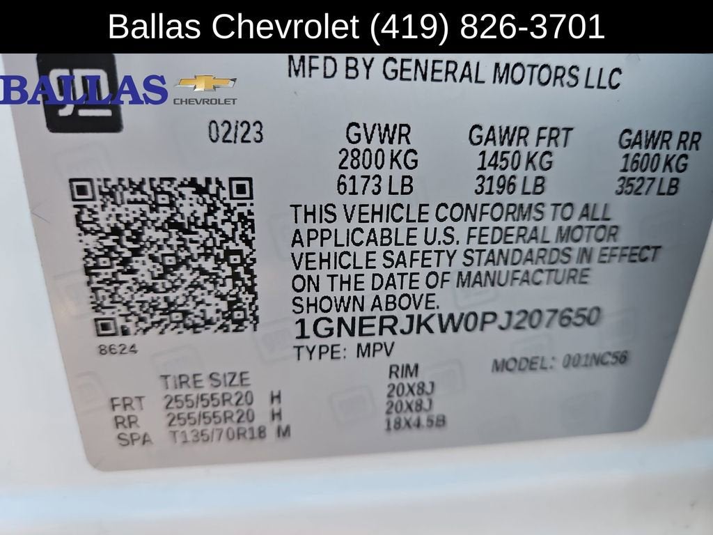 2023 Chevrolet Traverse RS