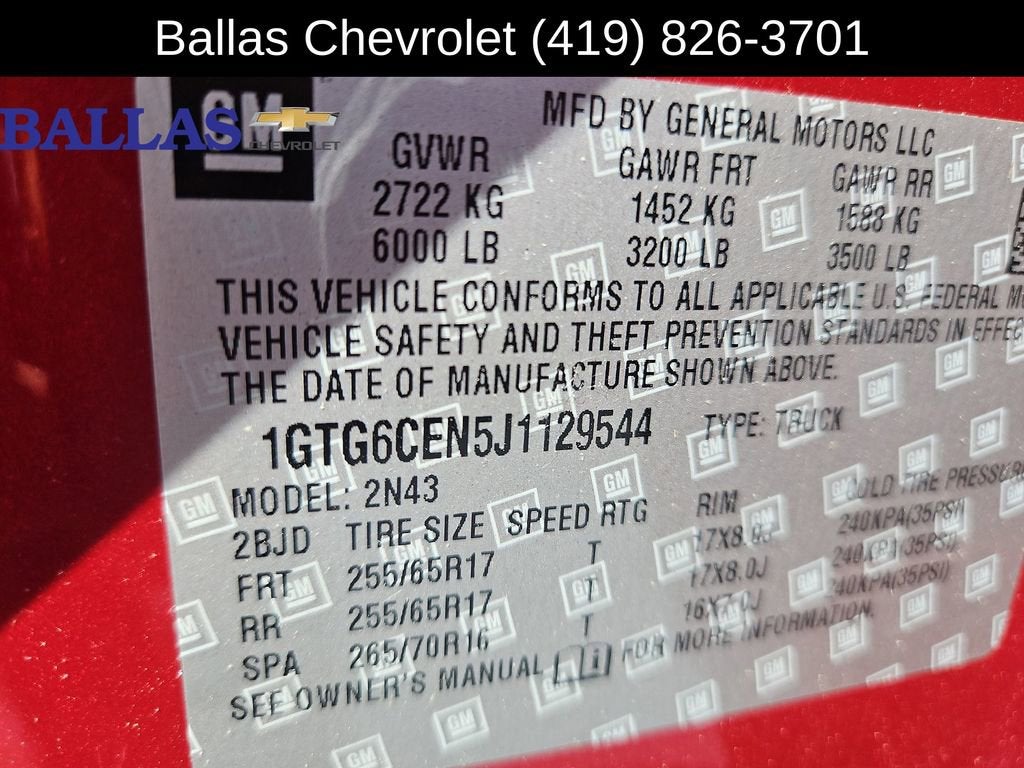2018 GMC Canyon 4WD All Terrain w/Cloth