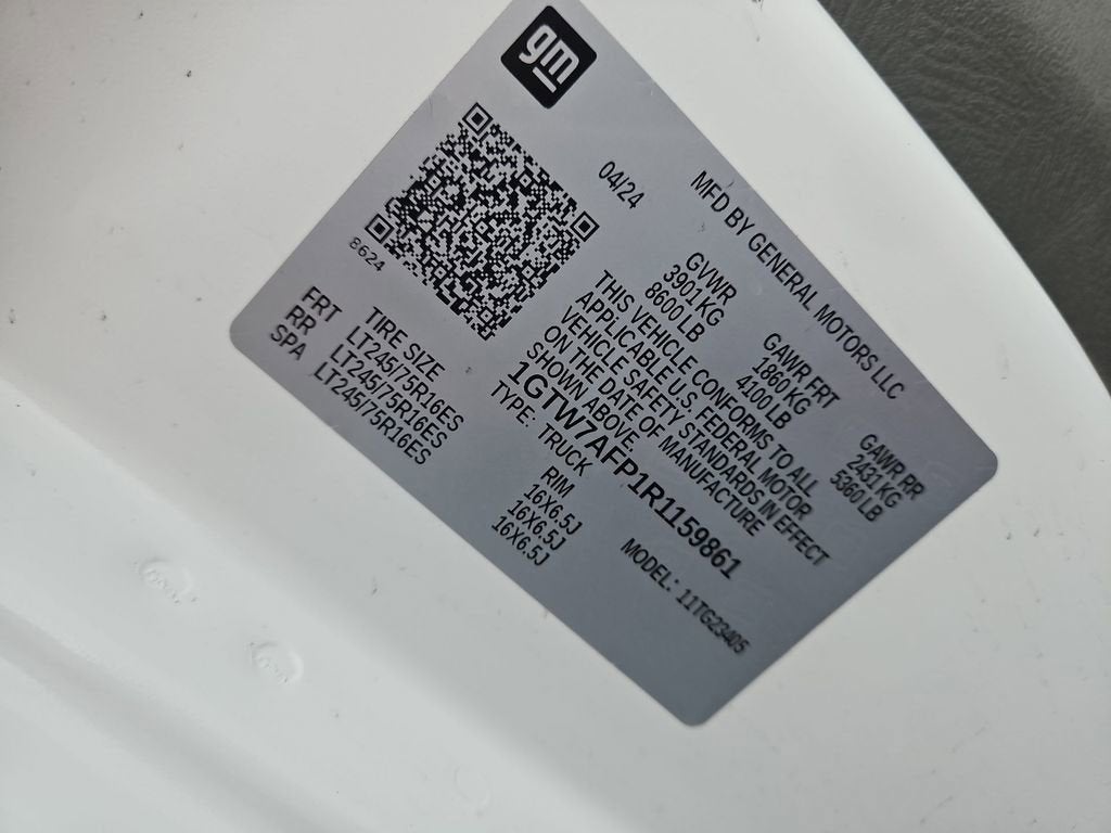 2024 GMC Savana Cargo 2500 Work Van