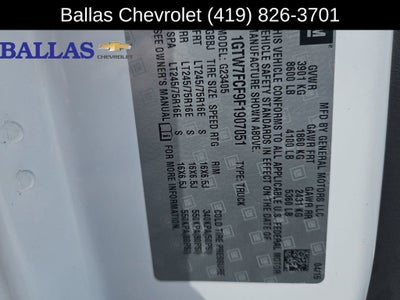 2015 GMC Savana Cargo 2500 Work Van