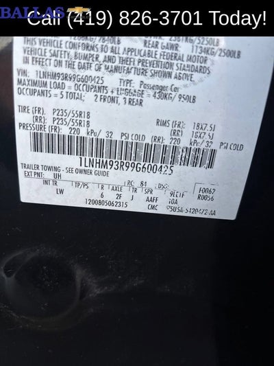 2009 Lincoln MKS NA