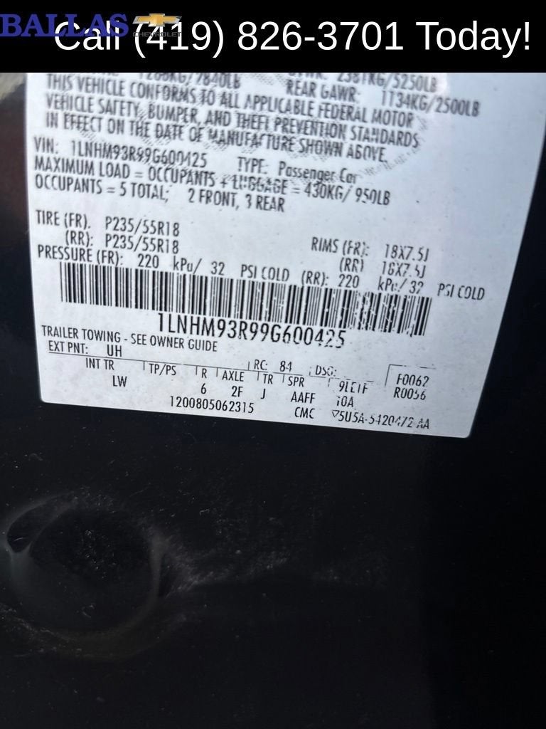 2009 Lincoln MKS NA