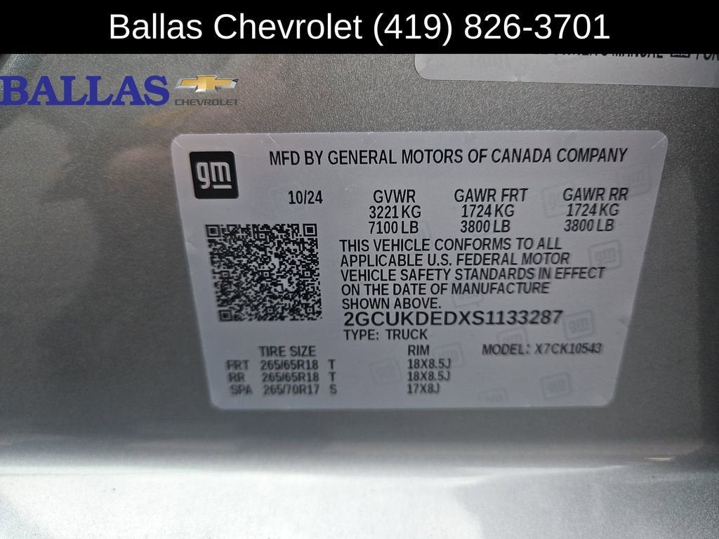 2025 Chevrolet Silverado 1500 LT