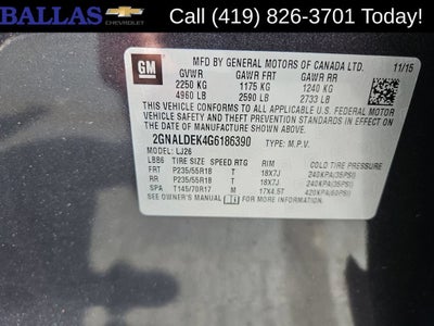 2016 Chevrolet Equinox LTZ