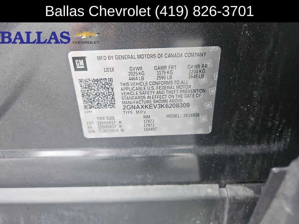 2019 Chevrolet Equinox LT