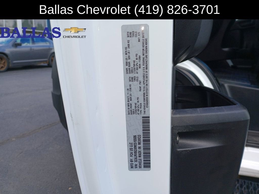 2021 RAM ProMaster Cargo Van NA