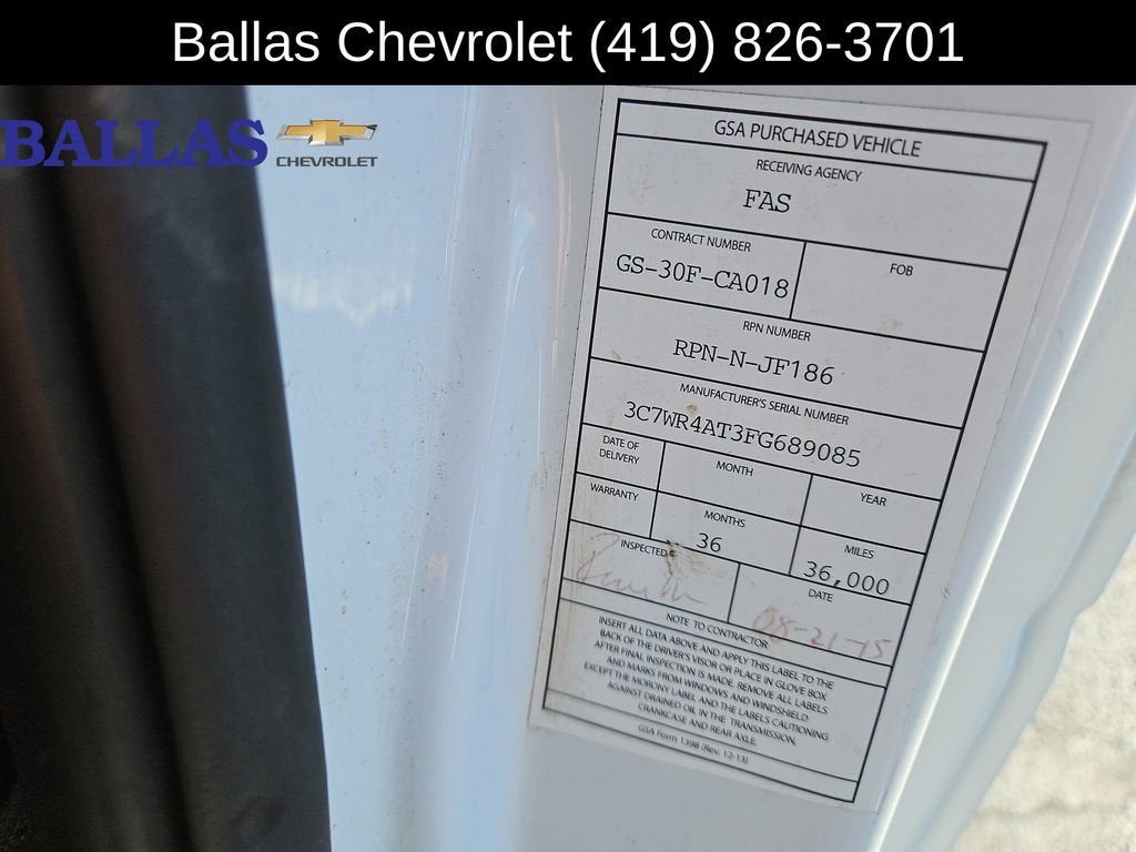 2015 RAM 2500 Tradesman