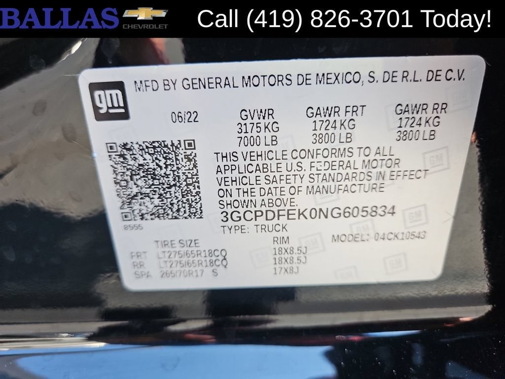2022 Chevrolet Silverado 1500 LT Trail Boss