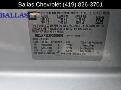 2015 Chevrolet Silverado 1500 LT