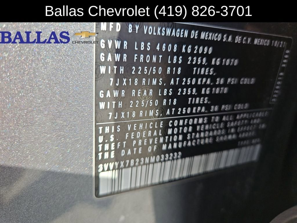 2022 Volkswagen Taos 1.5T SE