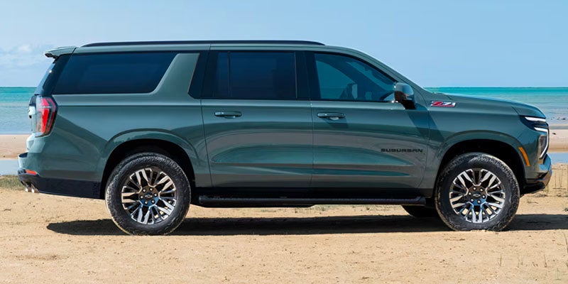 Green 2025 Chevrolet Suburban exterior view