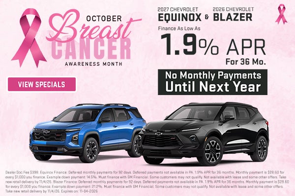 Equinox & Blazer Specials